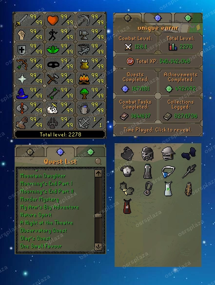Account #001 · Maxed Main